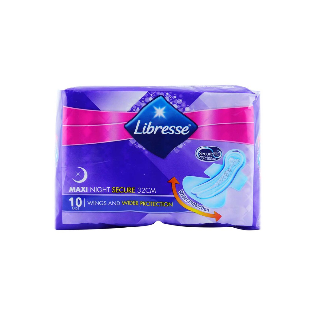 Libresse Maxi Night Sanitary Pad Wings (12s)