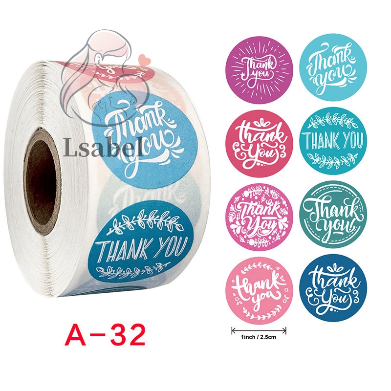 10 Style 500Pcs Handmade Love Thank You Stickers Wedding Birthday Party Labels