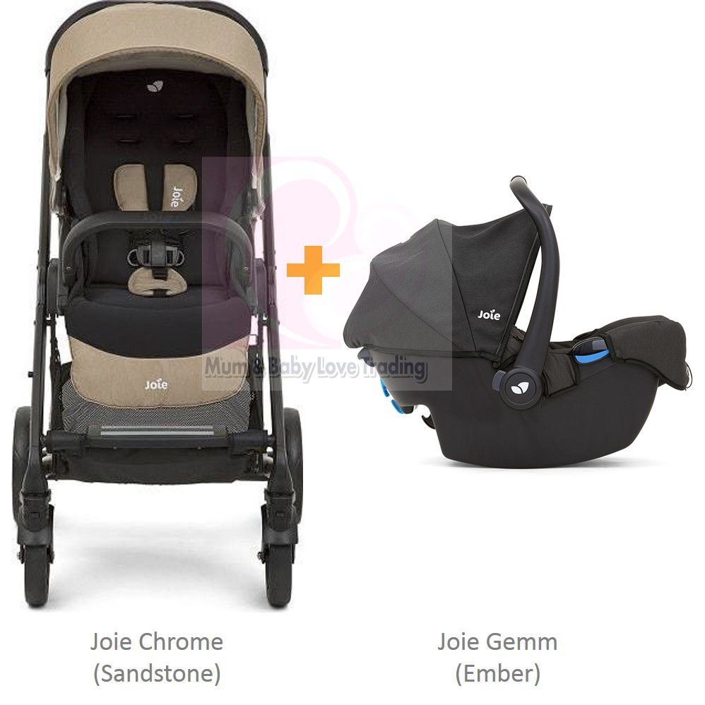joie chrome 3in1 travel system