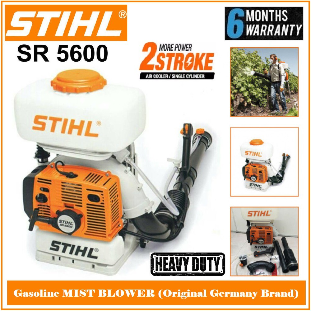 Original Germany Brand Stihl Sr5600 2 Stroke Gasoline Mist Blower 6 Months Local Warranty