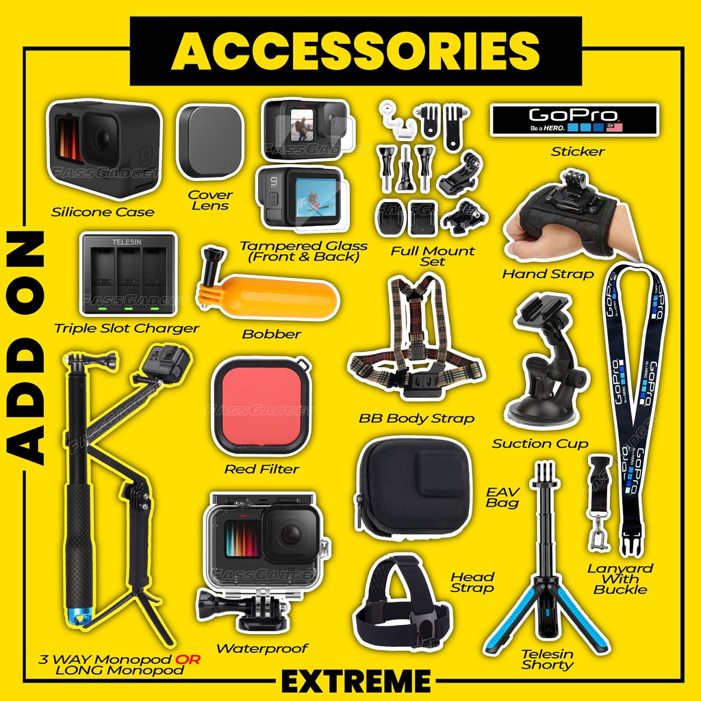 (HOT SALE!) Package Accessories Super Jimat EXTREME For Gopro Hero 5 6