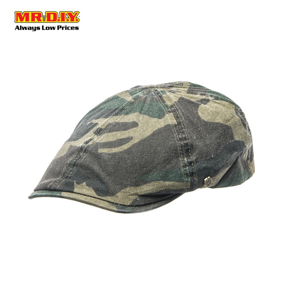 camo newsboy cap