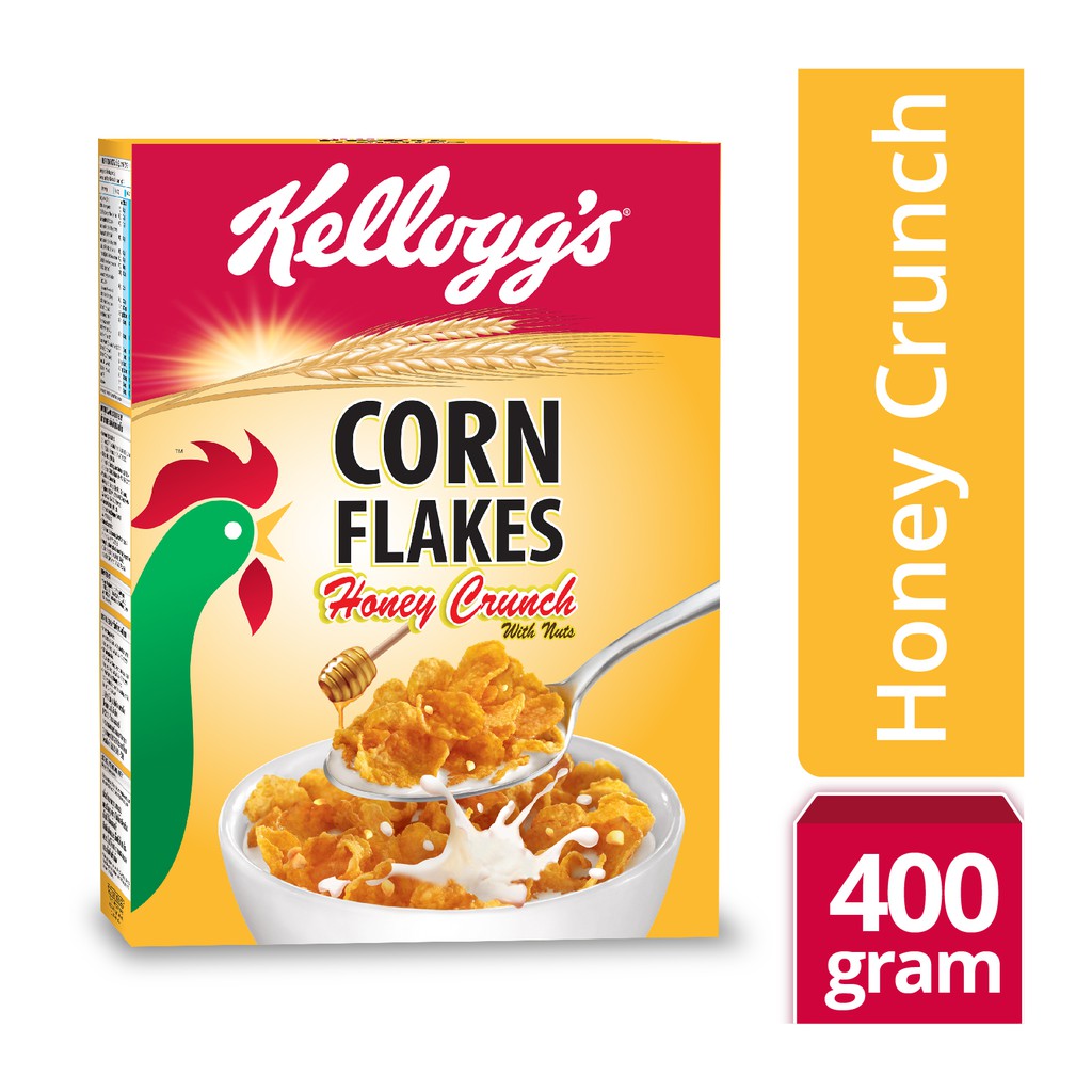 Kellogg S Corn Flakes Honey Crunch 400g Shopee Malaysia