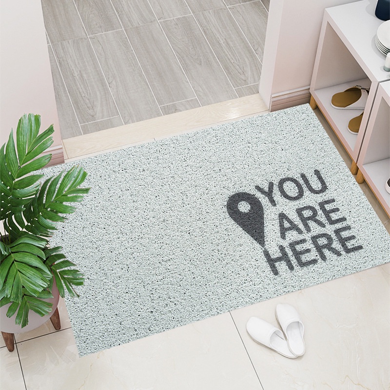 CozyJoy Welcome Entrance Door Mat PVC Coil Mat Silk Loop Floor Mat Soil Removal Carpet Anti Slip 防滑丝圈门垫地毯Alas Kaki