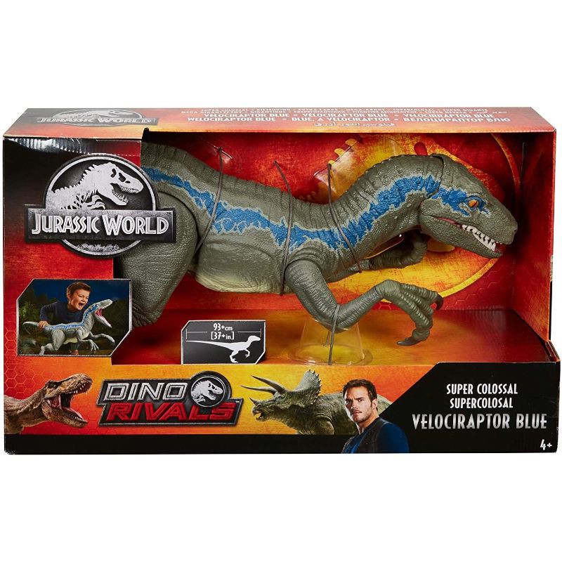 Jurassic World Super Colossal Velociraptor Blue Shopee Malaysia