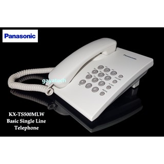 Panasonic KX-TS500ML Single Line Telephone-White (TM, Maxis, Time - House & Office Use) - Ready Stock