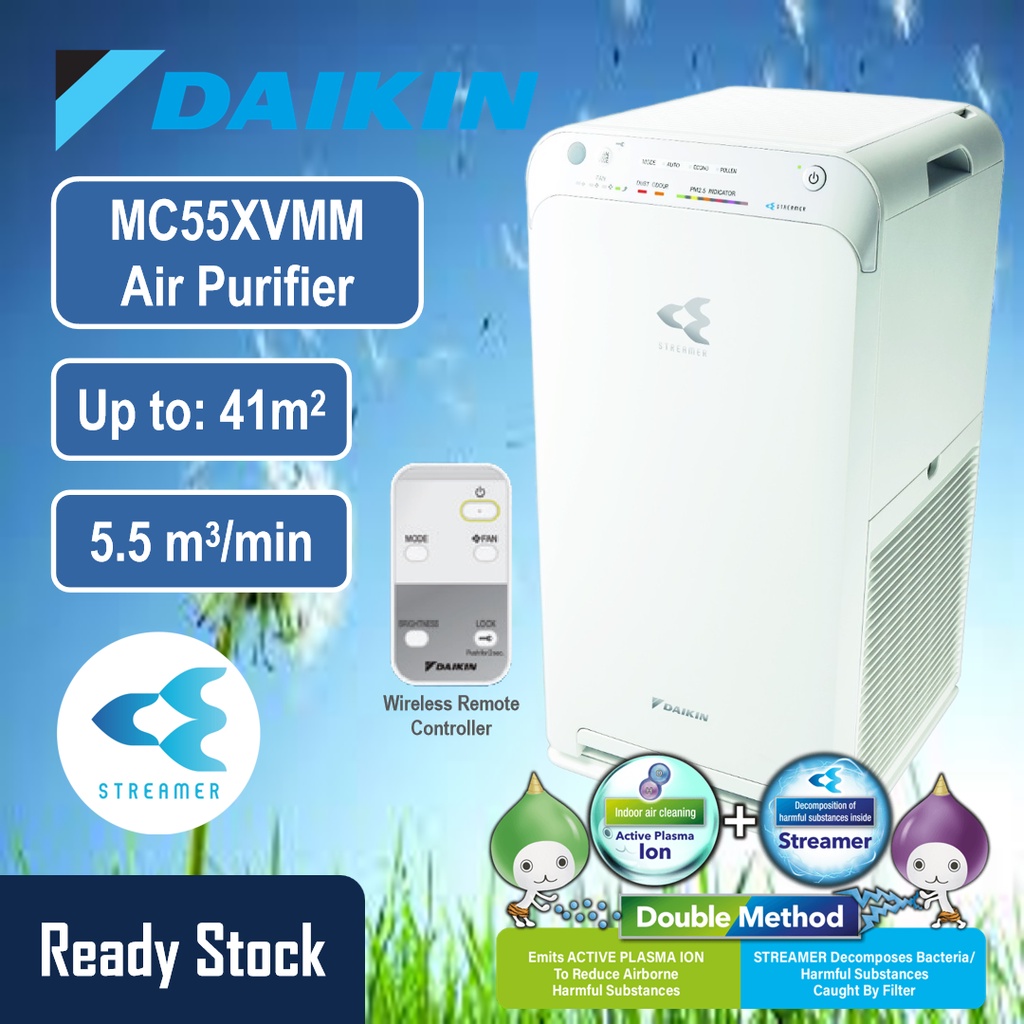 Daikin MC55XVMM Air Purifier Air Streamer + Active Plasma Ion + HEPA