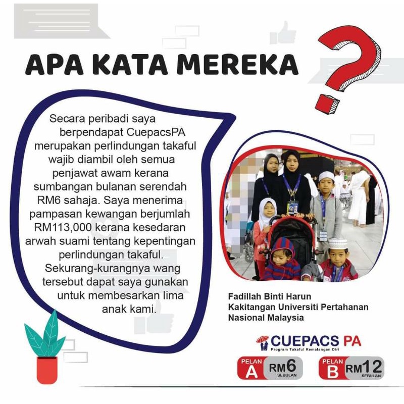 BORANG KAD PERUBATAN CUEPACSCARE & PERLINDUNGAN KEMALANGAN CUEPACS 