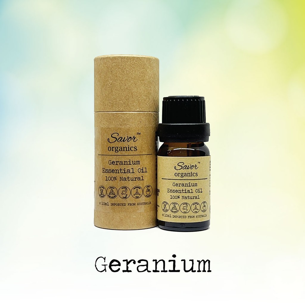 Savor Organics Geranium Essential Oil 10ml