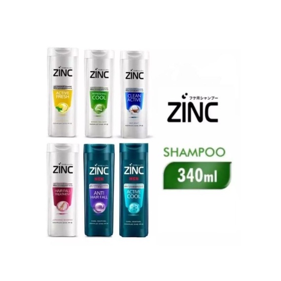 Zinc Shampoo 340 ml (ALL Variants) Shopee Malaysia