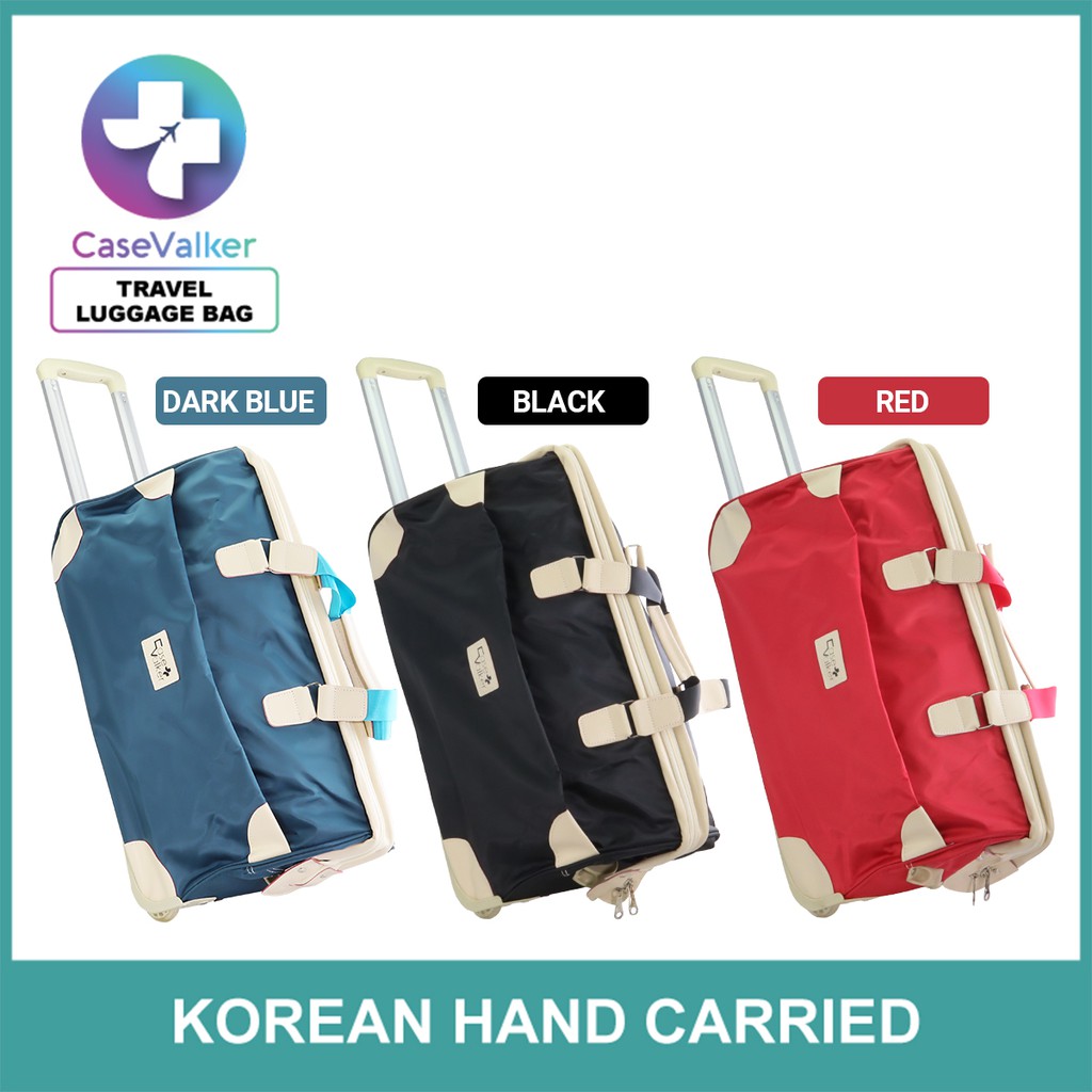 Case Valker Korean Trendy Foldable Bag Waterproof Hand Carry Trolley Storage Bag TTB