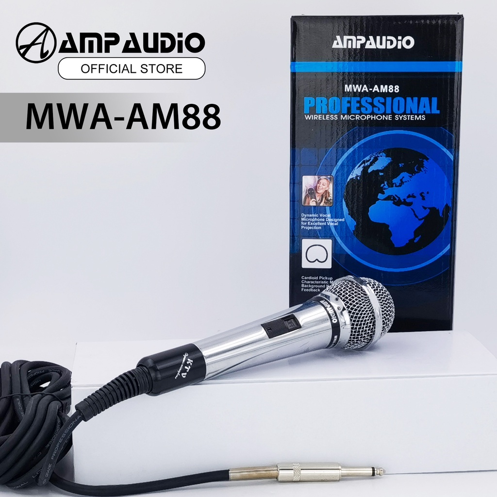 AmpAudio Professional Wired Microphone MWAAM88 Shopee Malaysia