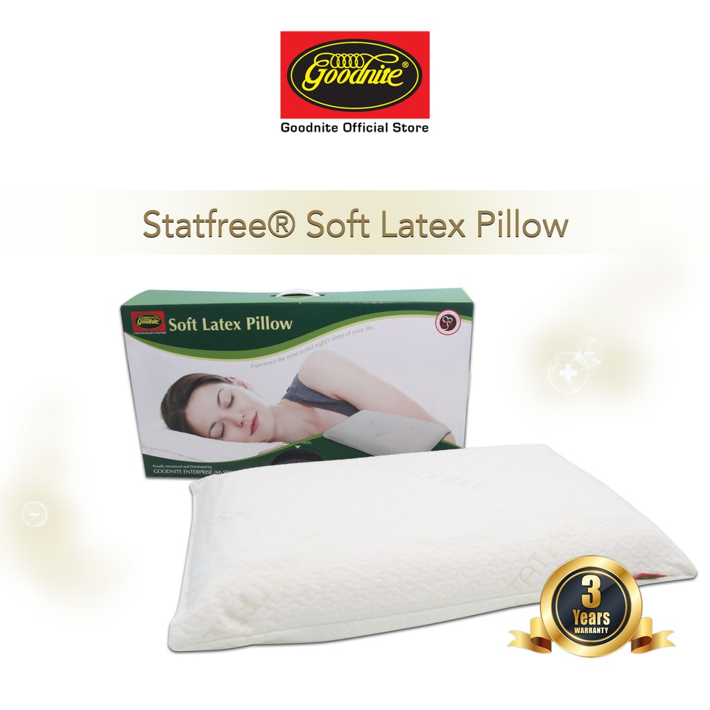 Goodnite Statfree Soft Latex Pillow Shopee Malaysia