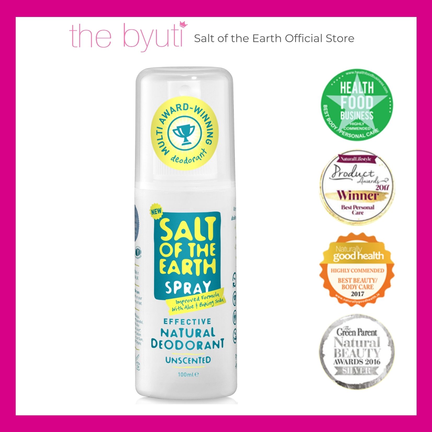 Salt of The Earth Natural Crystal Deodorant Spray (100ml) Shopee Malaysia
