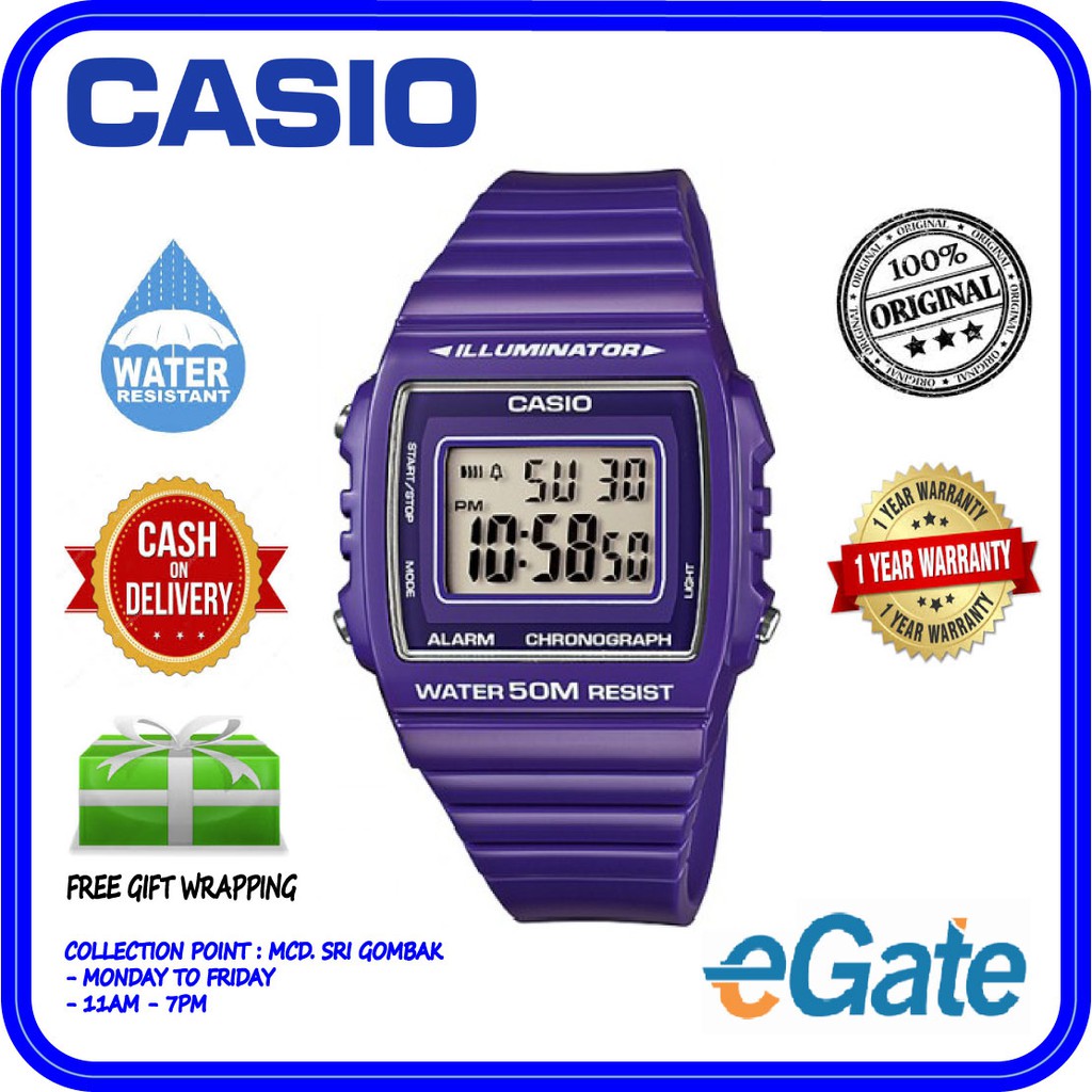 casio w215h strap