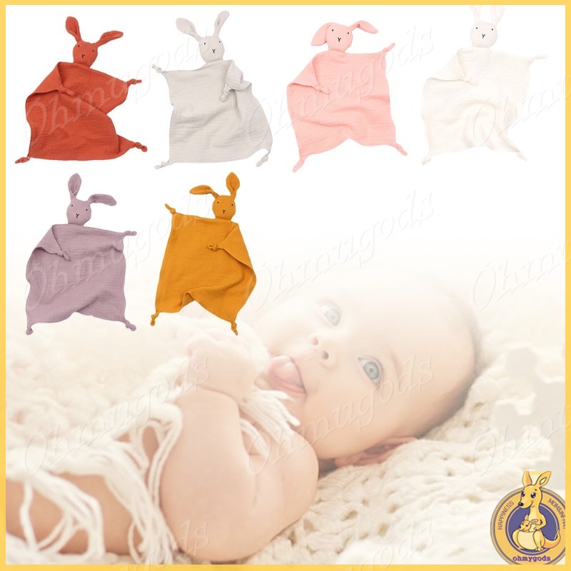 OMG* Baby Soother Appease Towel Bib Soft Animal Rabbit Doll Teether Infants Comfort Sleeping Nursing Cuddling Blanket Toys Shower Gifts