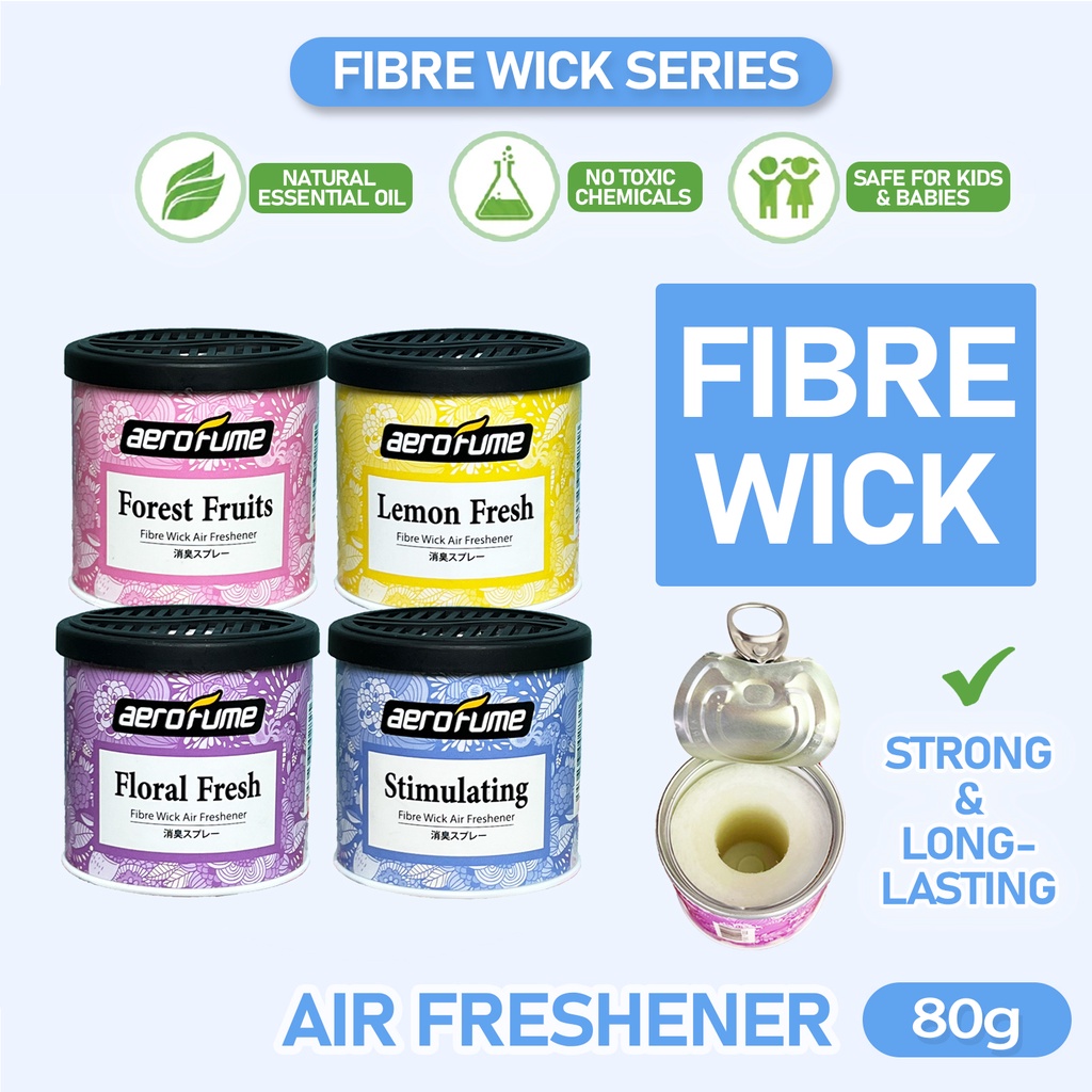 Aerofume Fibre Wick Air Freshener 80g Fragrance Car Perfume Viral Pewangi Kereta Fibre Wick