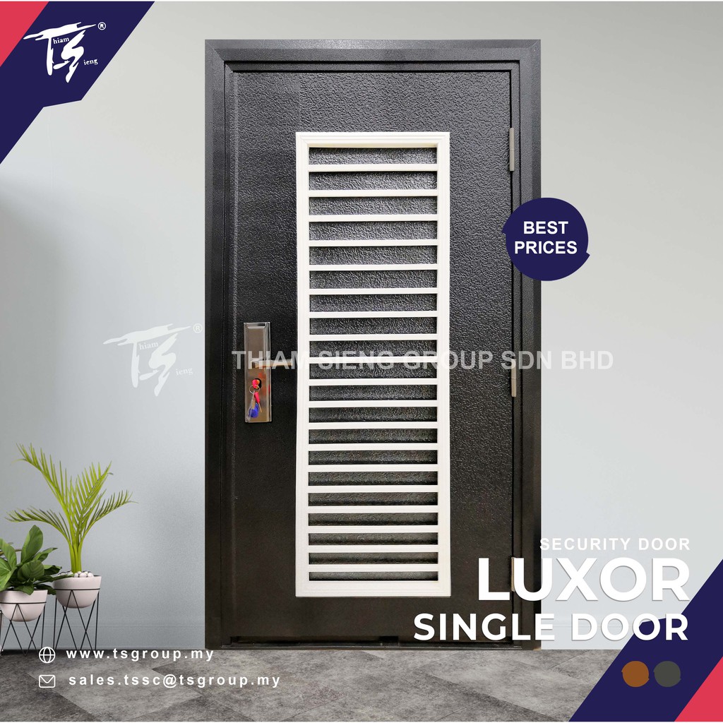 Lowest Price Rm999 Delivery Charges Security Door Single With 10locks And Solid Alu Zinc Solid Door Shopee Malaysia