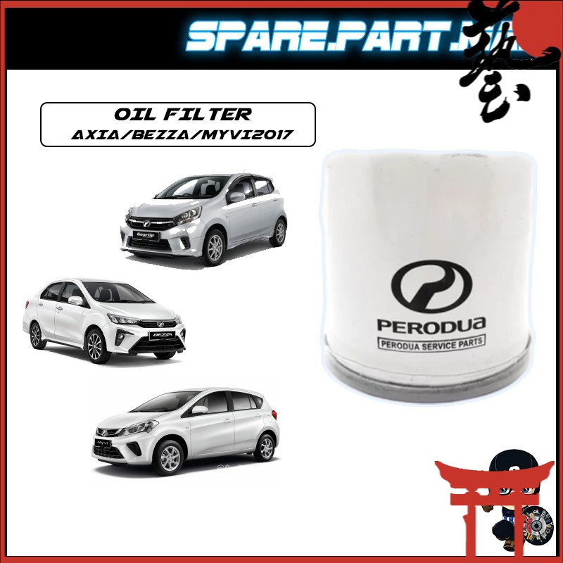 Original Perodua Oil Filter WHITE Bezza, Axia, New Myvi 2018 PRESENT