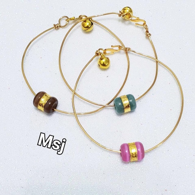 Bangle Viral Labu lilit  emas916 flaxible bangle viral 