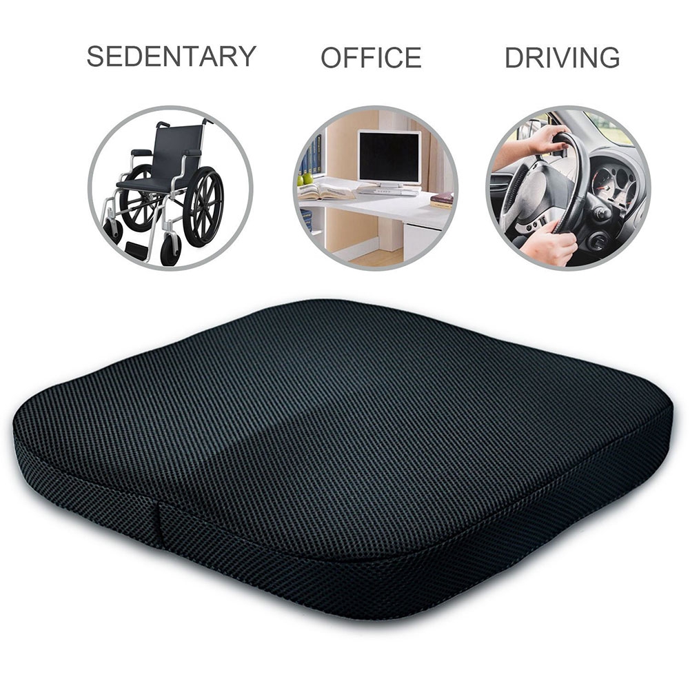 Orthopedic Back Pain Memory Foam Office Chair Pad Pressure Relief