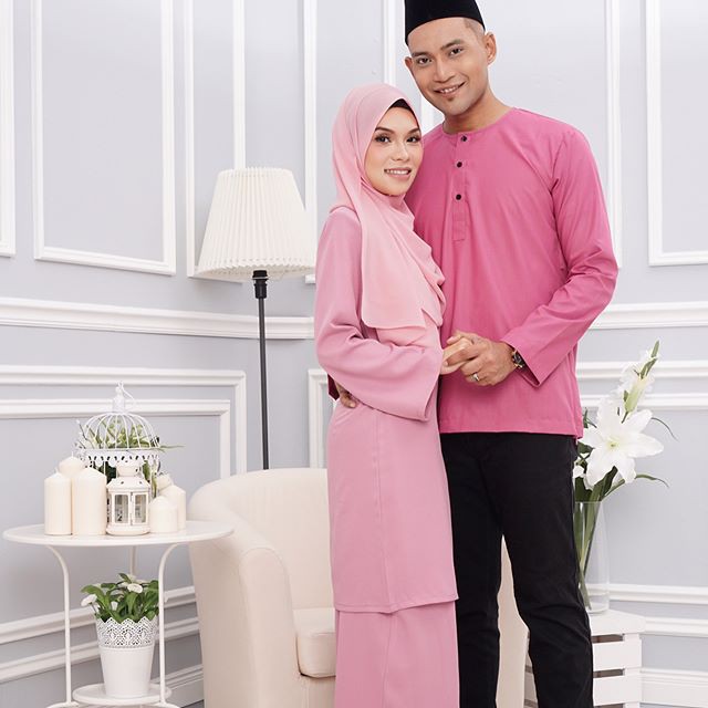  Baju  couple  set pink Shopee  Malaysia