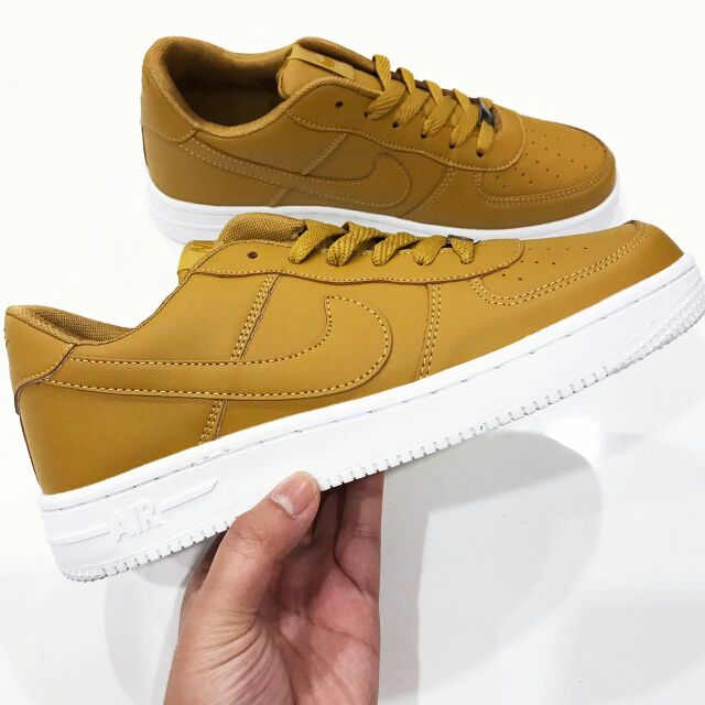 mustard yellow air force ones