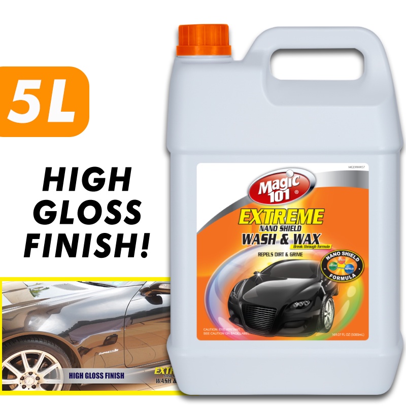 Magic 101 Extreme Nano Shield Car Wash And Wax 5 Litre Ship Everyday Mon Fri