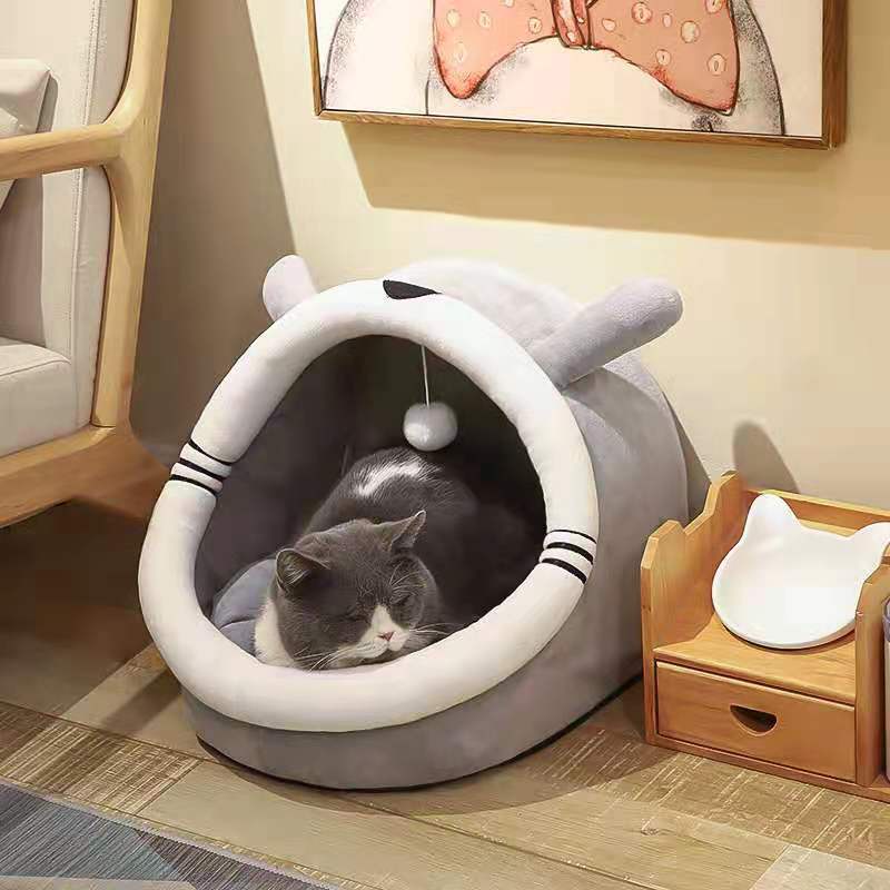 📢ready Stock📢washable Pet Bed Cat Bed Large Size Soft Kennel Bed Cotton 