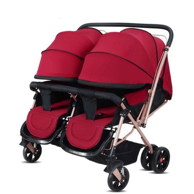 double stroller parent facing