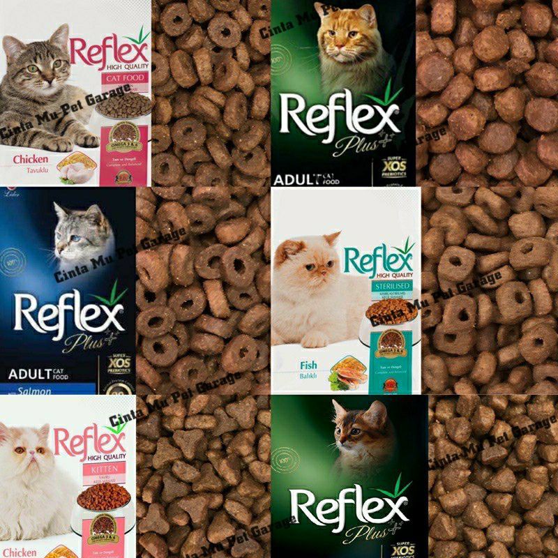 Reflex Reflexplus Kitten And Adult Cat Food 1kg Repack makanan Anak 
