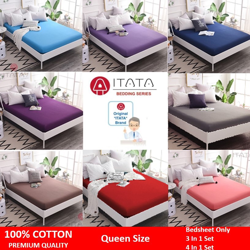 Bedsheet Only 3 In 1 4 In 1 Itata House Brand Queen Size