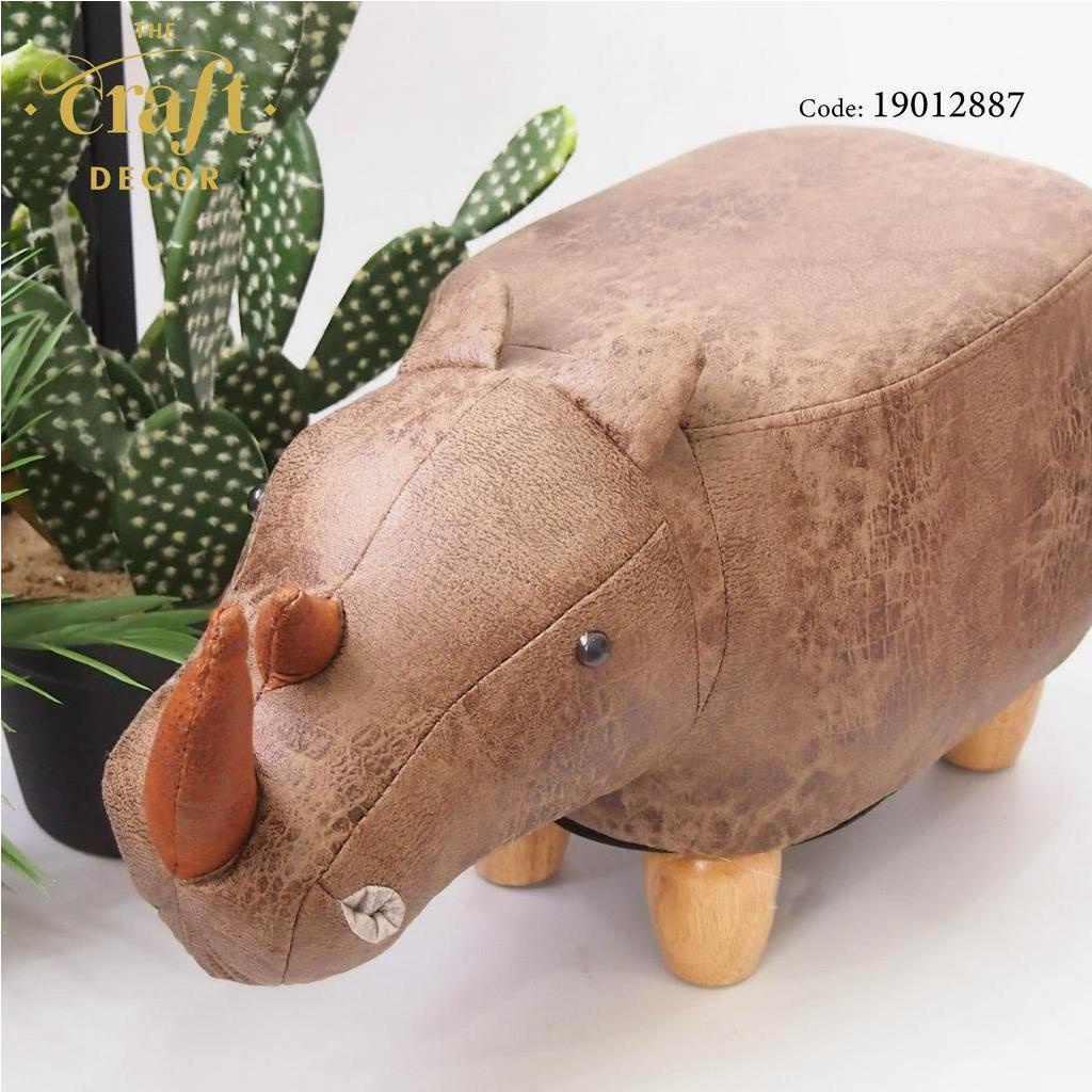 Rhinoceros Animal-shaped Stool | Children's Solid Wood Stool | Shopee  Malaysia