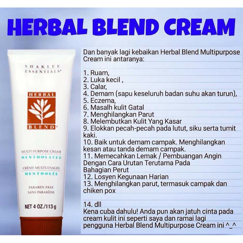 cream herbal shaklee