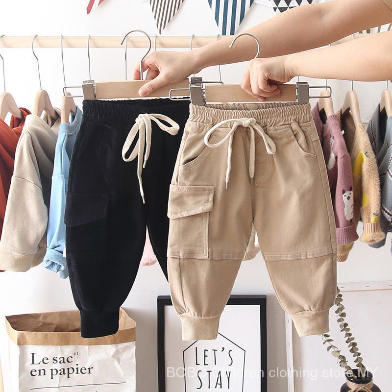 Ready Stock[80-140]seluar budak lelaki High Quality Santai solid color casual summer Mosquito repellent Pants