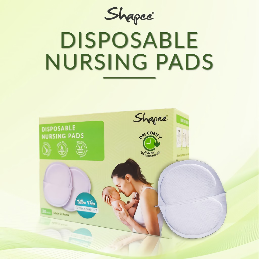 Shapee Disposable Nursing Pads (30 Pcs) Ultra Thin Extra Comfort