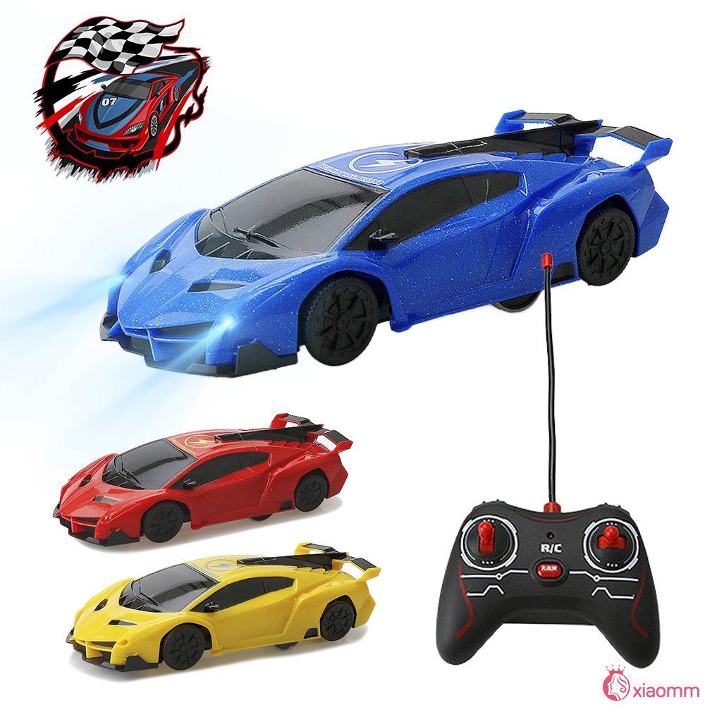 remote control car on wall and ceiling