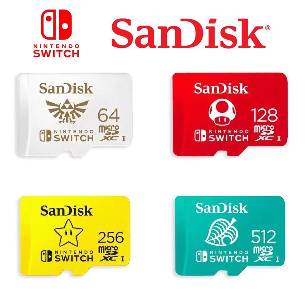SanDisk Nintendo Micro SD Memory Card 64GB / 128GB / 256GB / 512GB SDXC