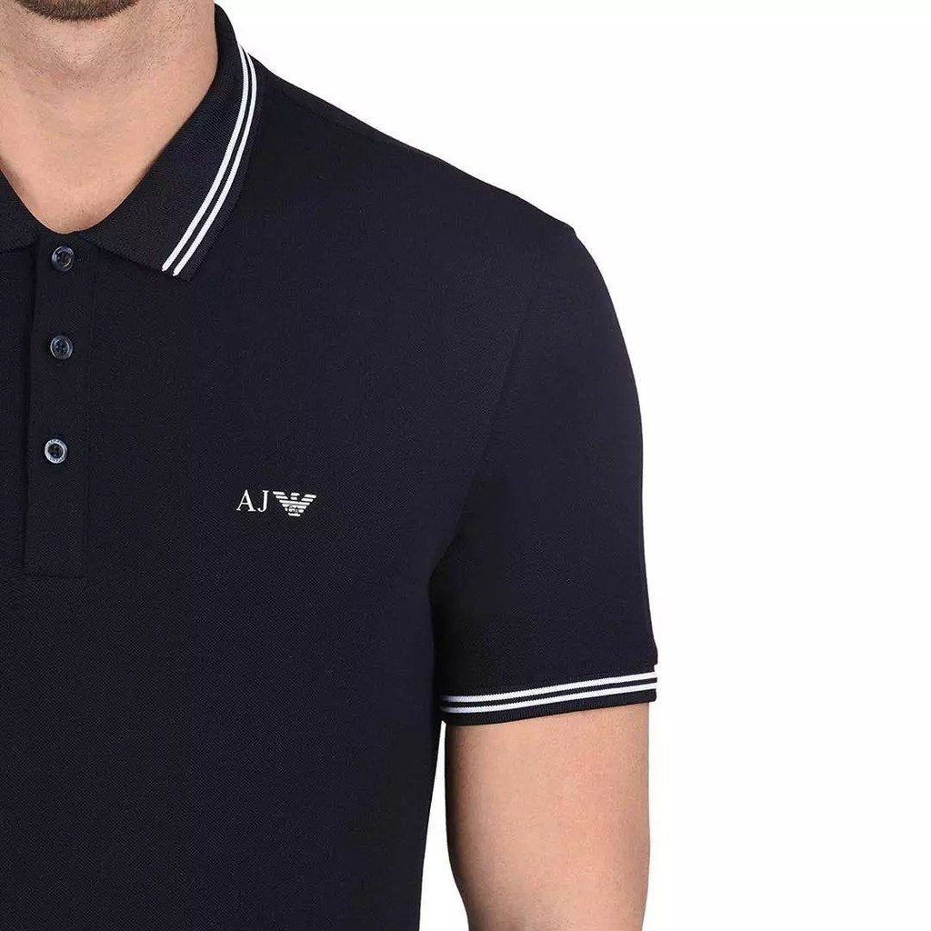 Original Armani Jeans Slim Fit Polo Shirt | Shopee Malaysia