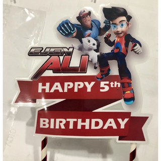 Ejen Ali cake topper set of 6 Shopee Malaysia