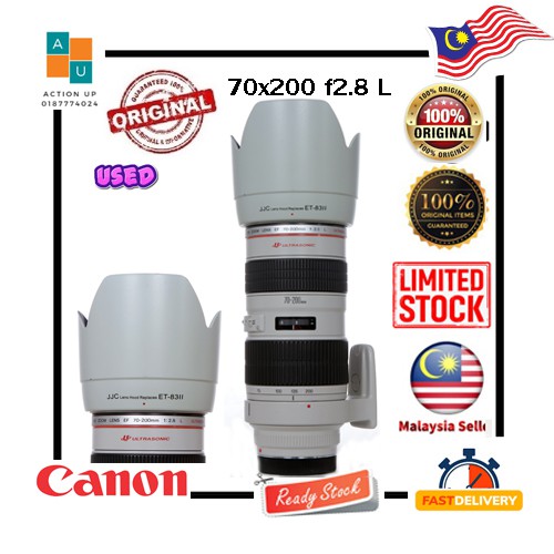 Canon EF 70-200mm F/2.8 L USM Lens 99,9% New (Display set unit)