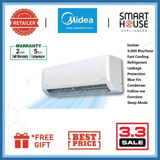 Midea R32 Non Inverter Air Conditioner 1hp Msxd 09crn8 1 0hp Msk4 09crn1 Air Conditioner Wall Mounted Shopee Malaysia