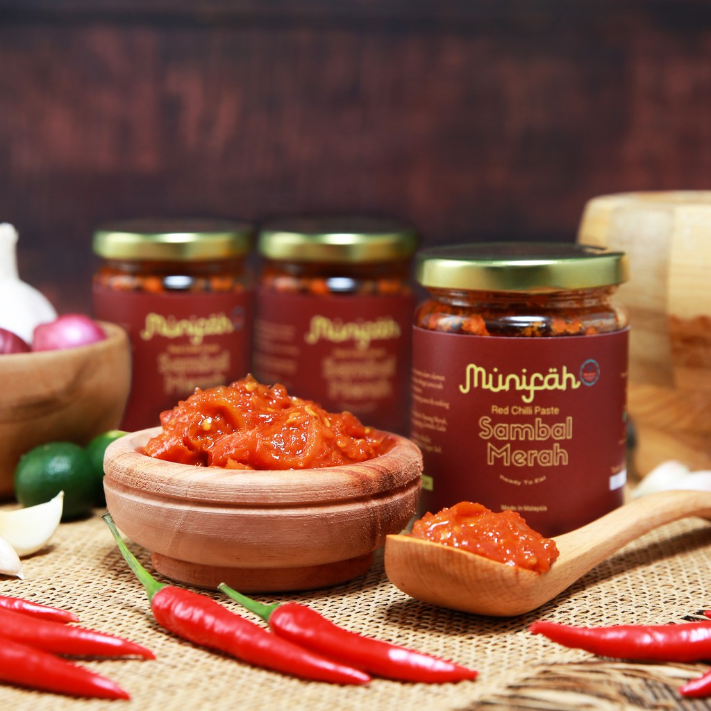 Sambal Merah Munifah Red Chili Paste Ready To Eat Resepi Tradisional