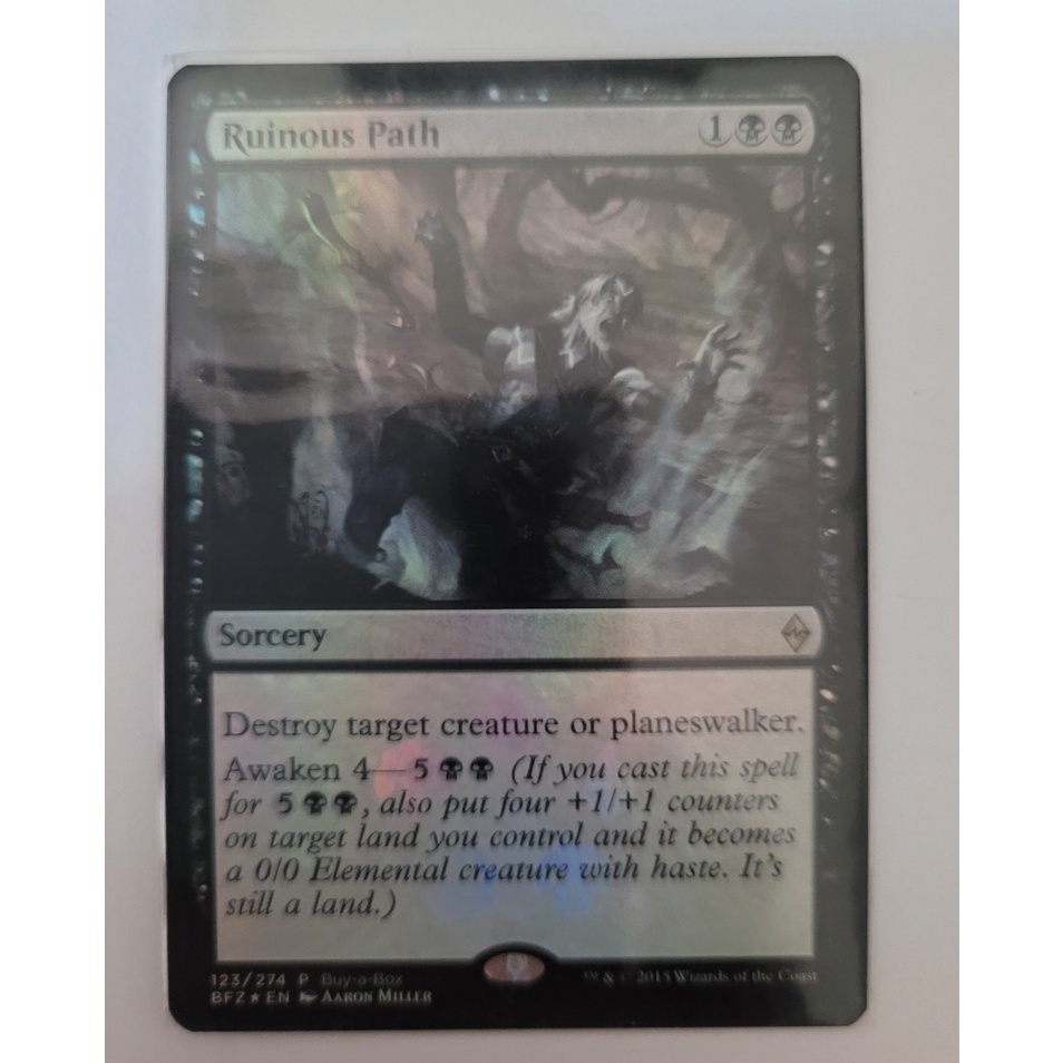 MTG Magic the gathering Ruinous Path Battle for Zendikar (Buy-a-Box Foil) Promotional