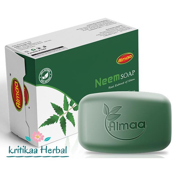 ALMAA HERBAL NEEM BATH SOAP SKIN DISEASE ANTI FUNGAL 100G
