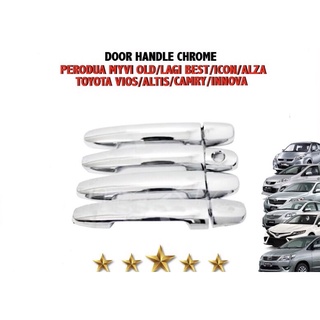 For Perodua Myvi 2005 2017 Door Handle Cover Carbon Fiber Car Trims Without Smart Enter Shopee Malaysia