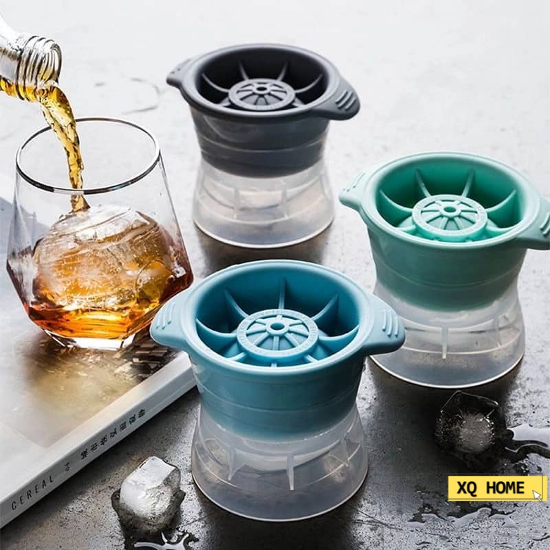 Silicone Ice Ball Mold / Silicone Spherical Ice Cube Mould / Whiskey Ice Ball Maker / Round Ice Box Quick Freezer