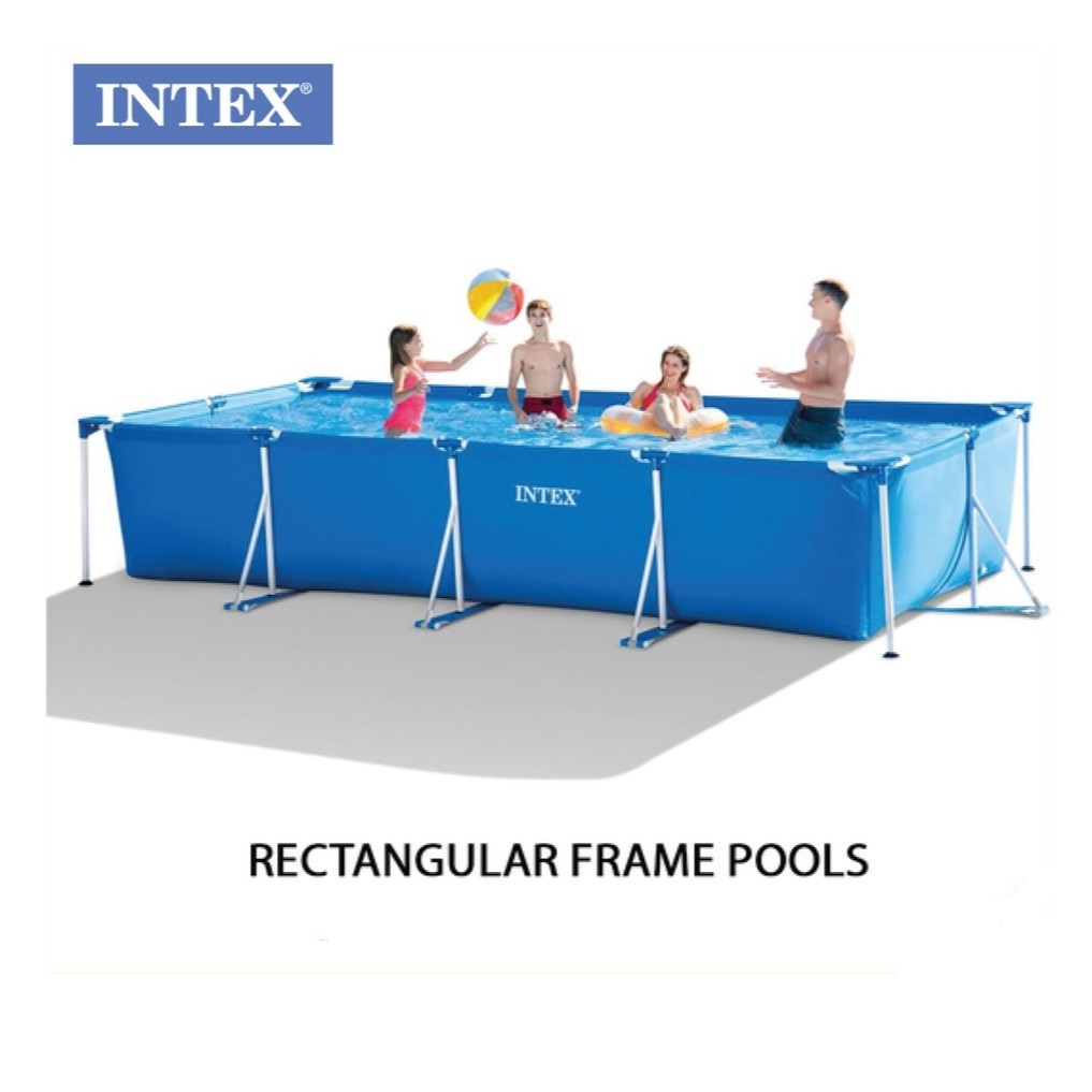 INTEX 4.5m / 3.0m / 2.2m/2.6m Rectangular Family Adult Children ...