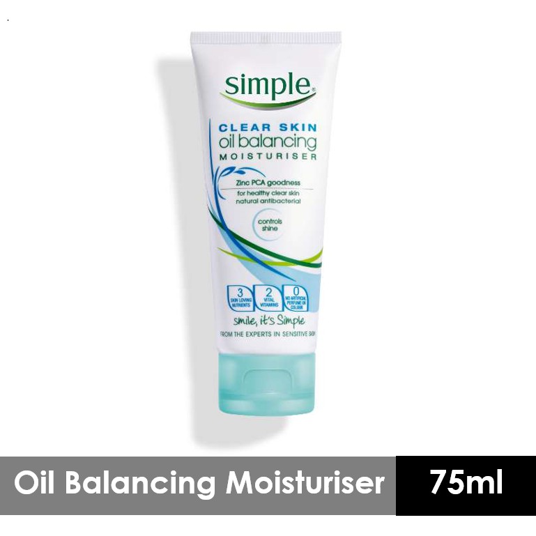 simple clear skin oil balancing moisturizer