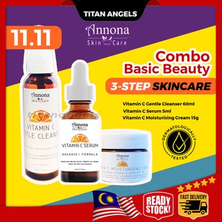 Serum Muka 5ml 15ml Vitamin C Serum Annona Skincare Series Vcs Scar Jerawat Jeragat Wrinkle Basic Skincare Set Shopee Malaysia